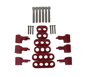 Taylor Cable  42521 10.4 Horizontal Wire Loom Kit red