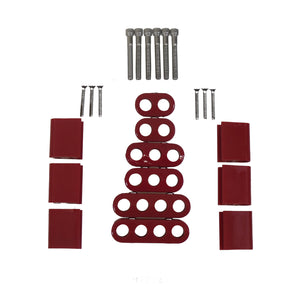 Taylor Cable  42522 7-8mm Vertical Wire Loom Kit red