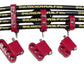 Taylor Cable  42522 7-8mm Vertical Wire Loom Kit red
