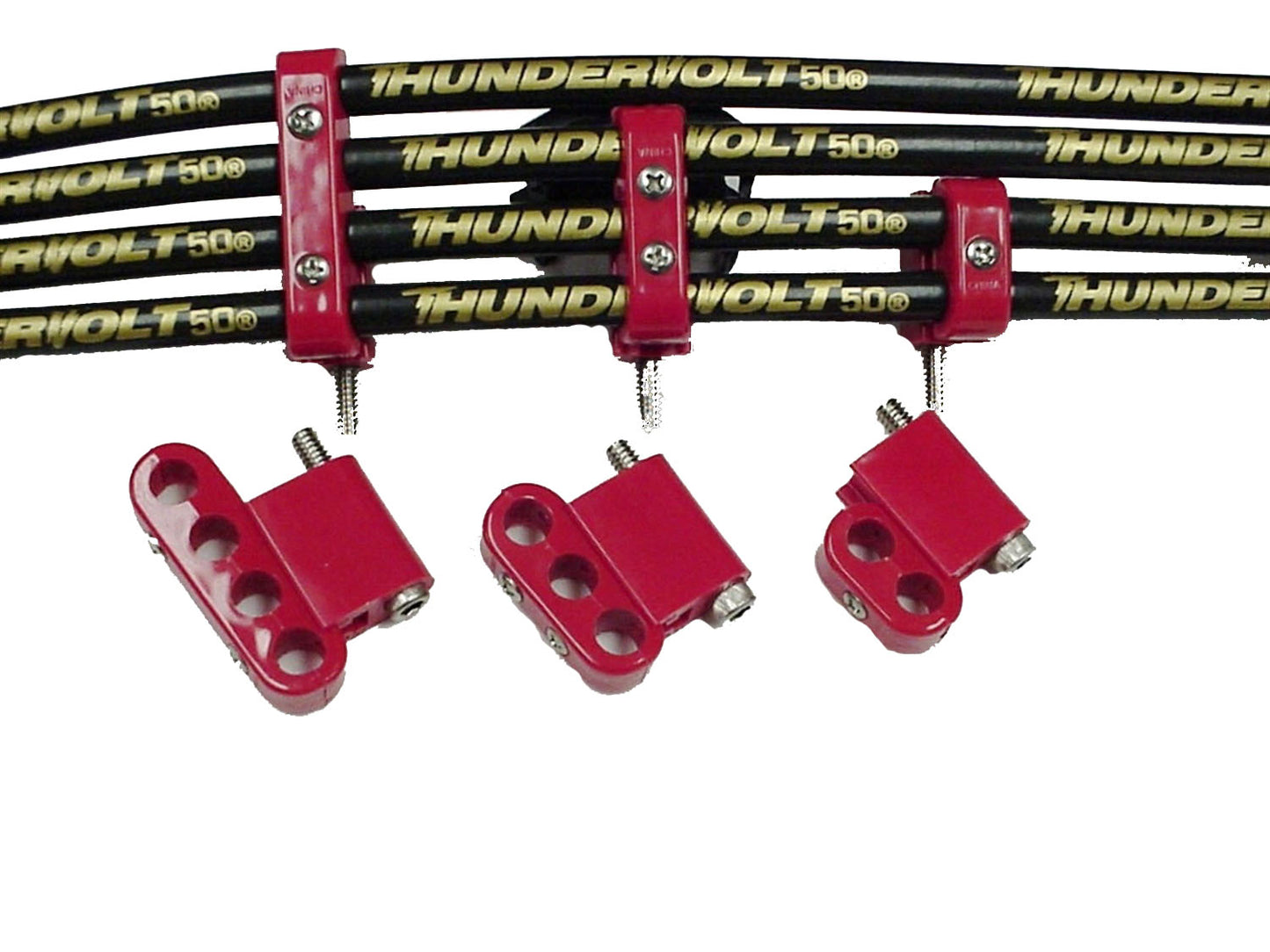Taylor Cable  42522 7-8mm Vertical Wire Loom Kit red