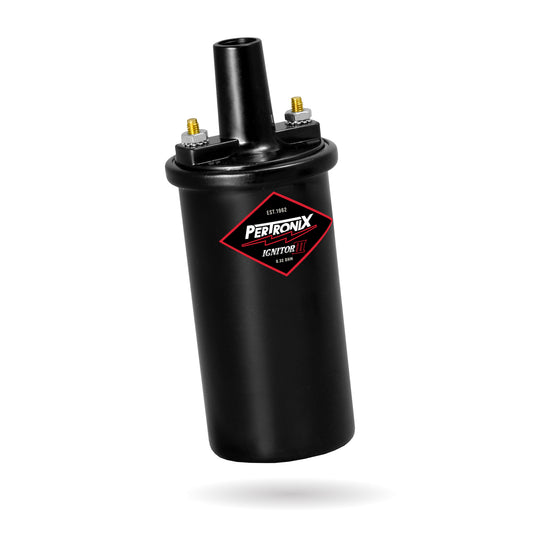 PerTronix 44011 Ignitor III Oil Filled 45,000 Volt Ignition Coil with 0.32 Ohms Resistance in Black