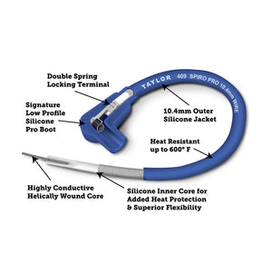 Taylor Cable  45969 409 Spiro Pro  Coil Repair Kit blue