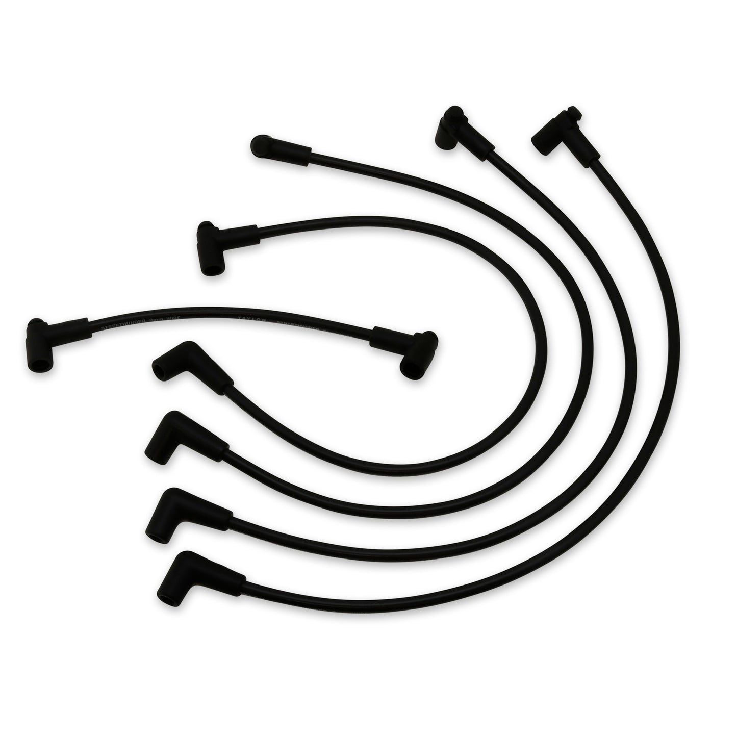 Taylor Cable 53009 8mm Streethunder Custom Spark Plug Wires 4 cyl black