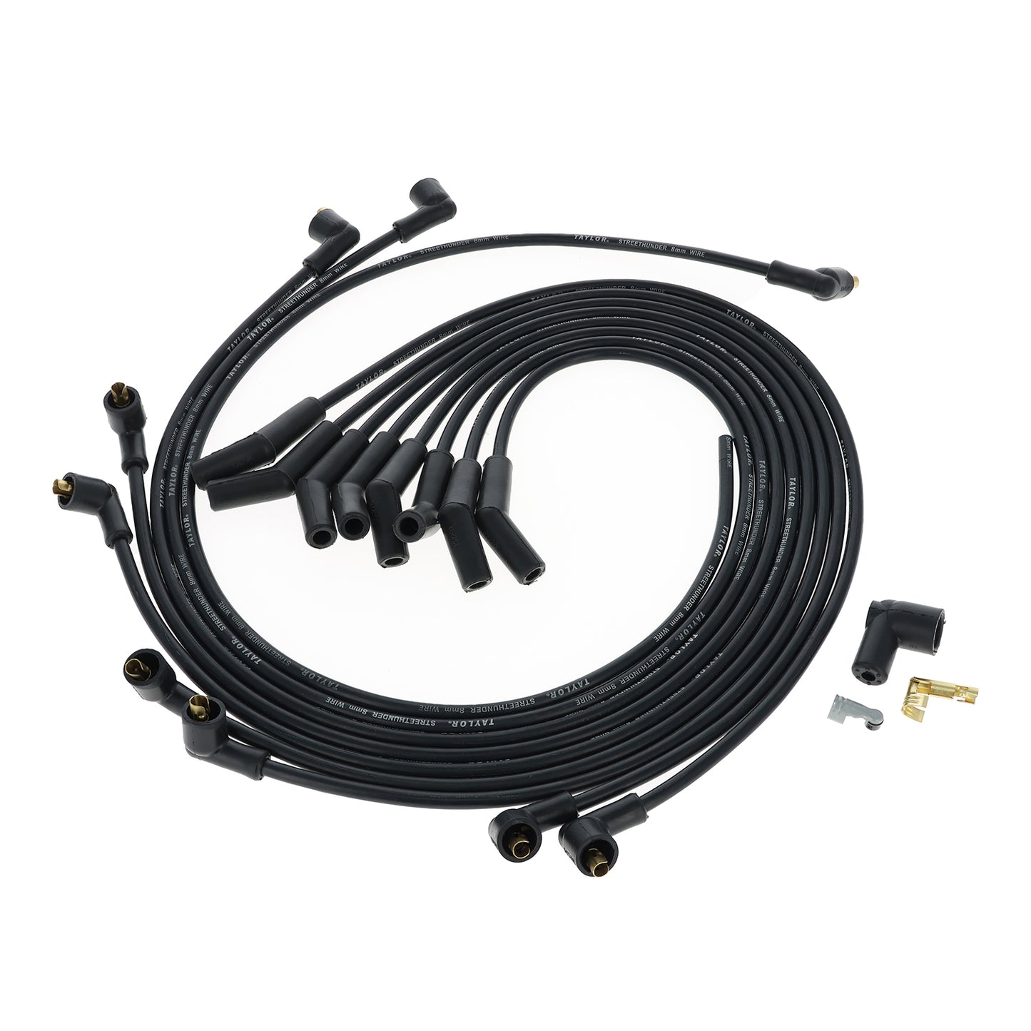 Chevy Big Block Race Fit 8mm StreeThunder Spark Plug Wire Set with Over Valve Cover Socket Fitment