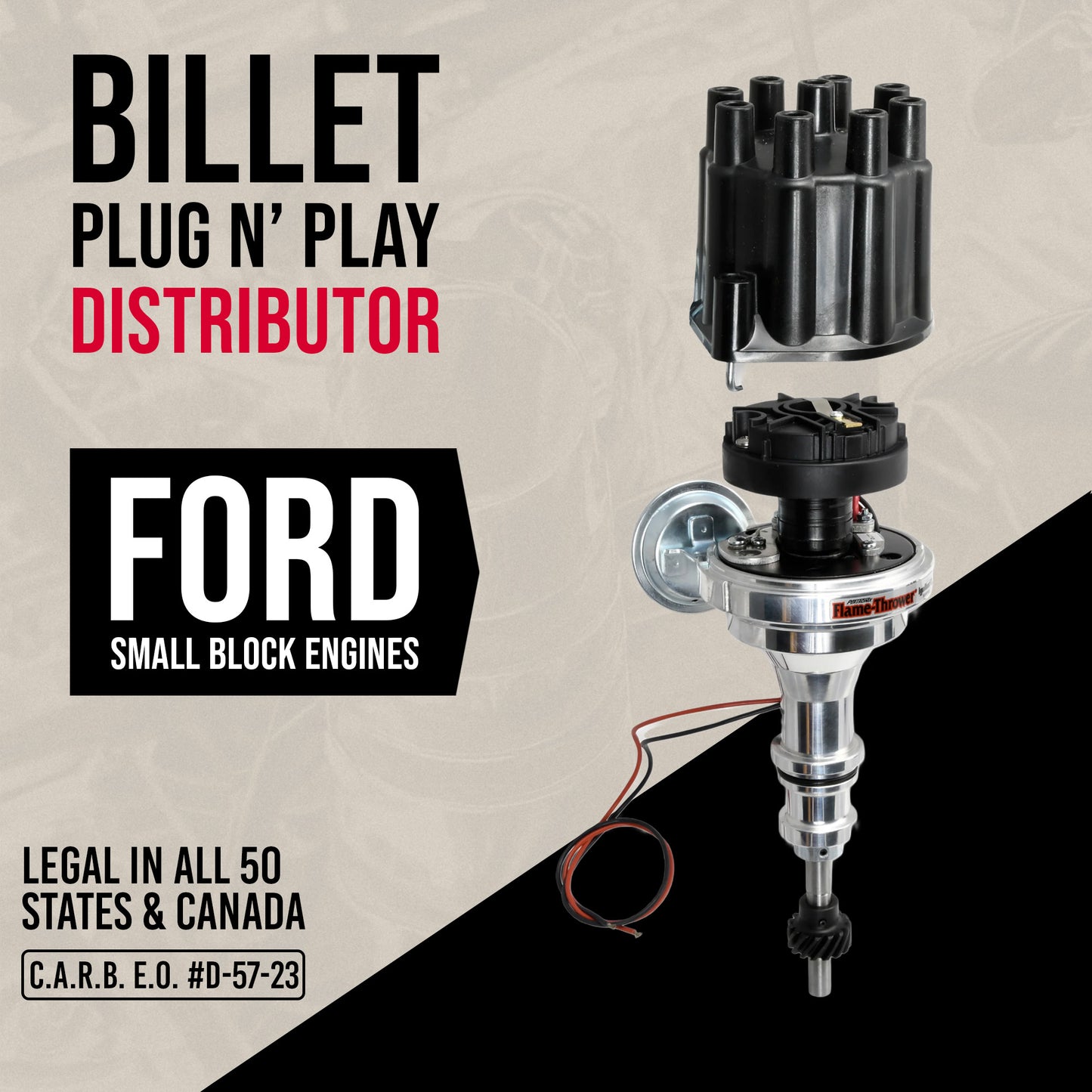 PerTronix Billet Distributor for Ford Small Block Engines (Ignitor II)
