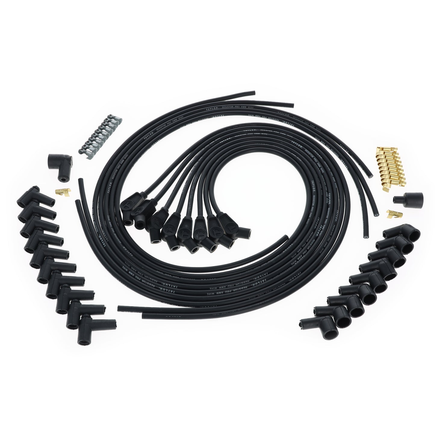 Universal 8mm Resistor Core Pro Spark Plug Wire Set (Available in 3 Colors)