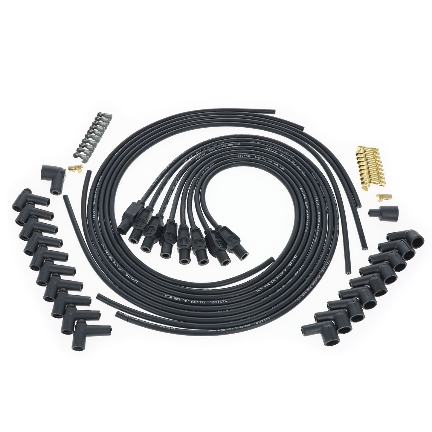 Universal 8mm Resistor Core Pro Spark Plug Wire Set (Available in 3 Colors)