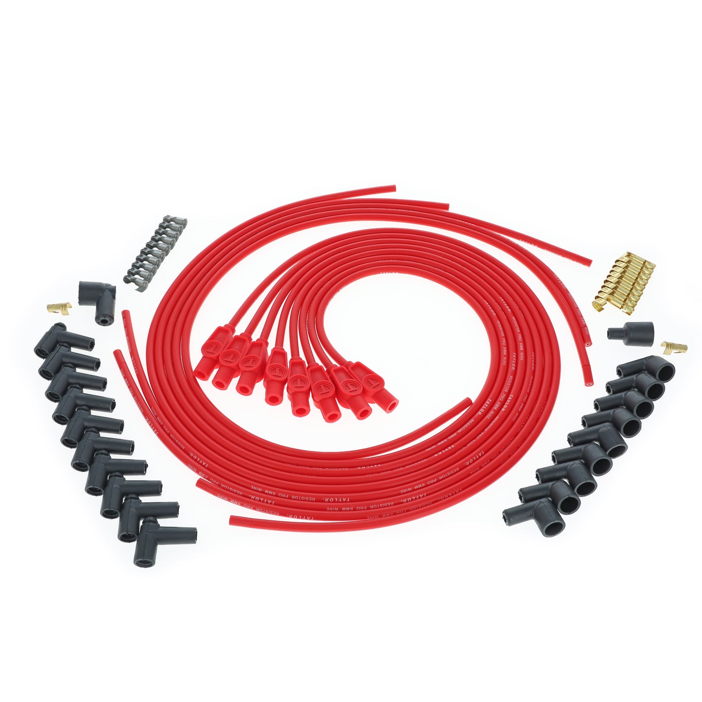Universal 8mm Resistor Core Pro Spark Plug Wire Set (Available in 3 Colors)