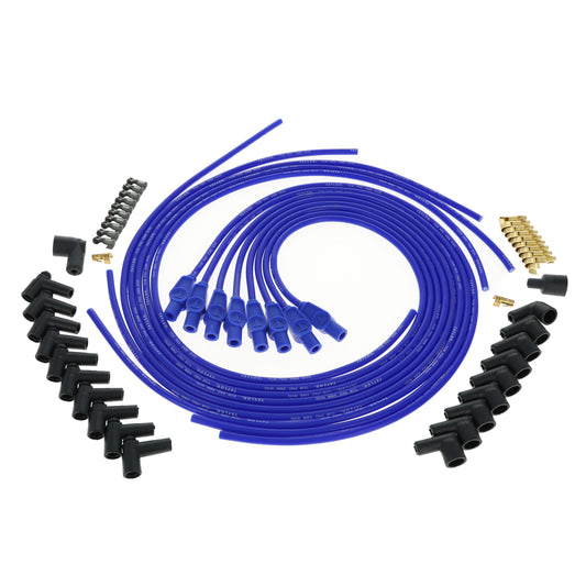Universal 8mm Tinned Copper Wire Pro Spark Plug Wire Set (Available in 3 Colors)