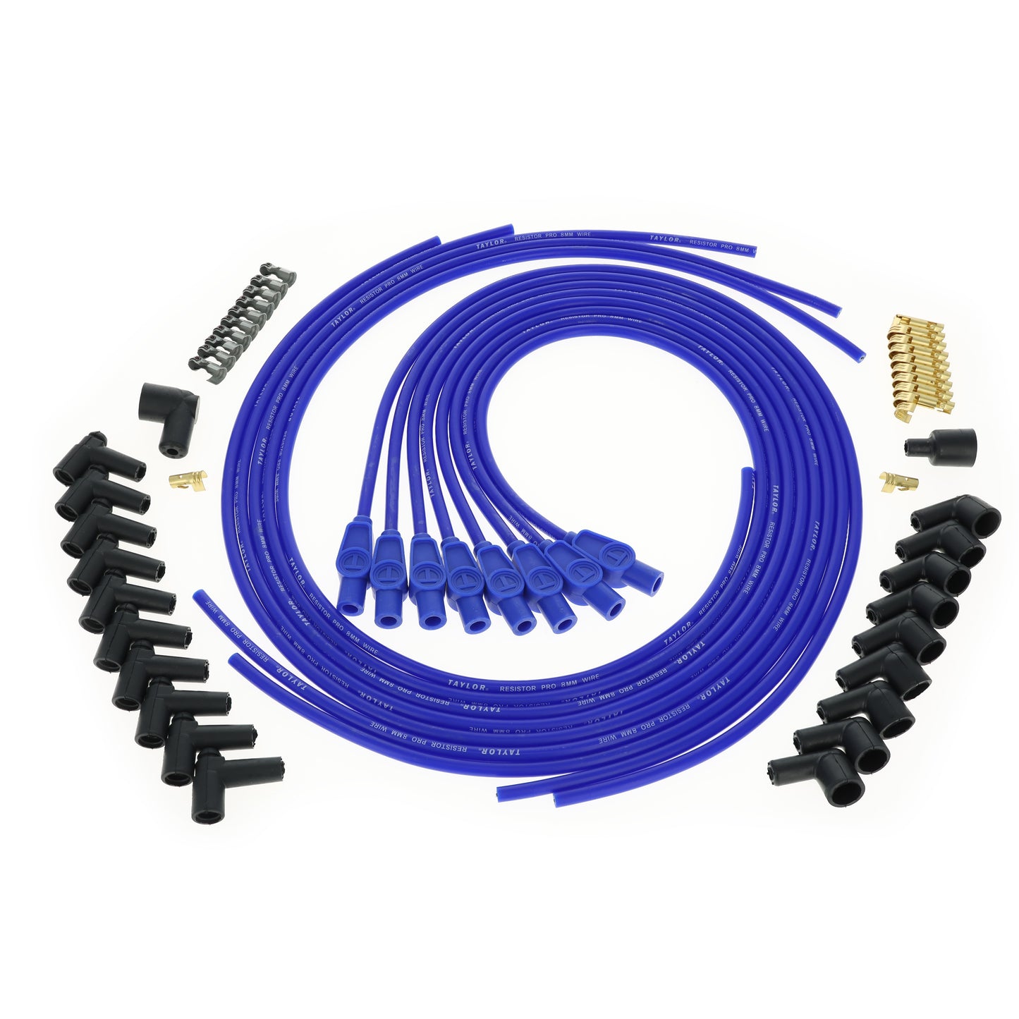 Universal 8mm Resistor Core Pro Spark Plug Wire Set (Available in 3 Colors)