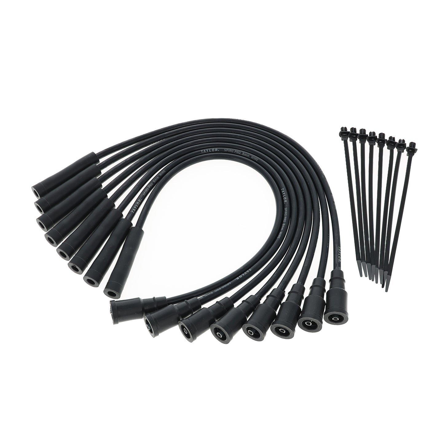 2010-14 Ford F-150 Raptor/F-250/F-350 6.2L V8 8mm Spiro-Pro Spark Plug Wire Set (Available in 2 Colors)