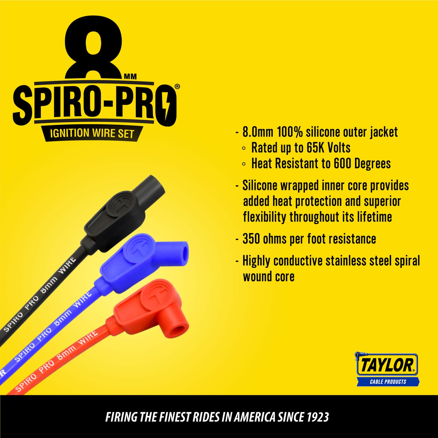 2002-08 Mini Cooper/Cooper S 1.6L 4 Cylinder 8mm Spiro-Pro Spark Plug Wire Set