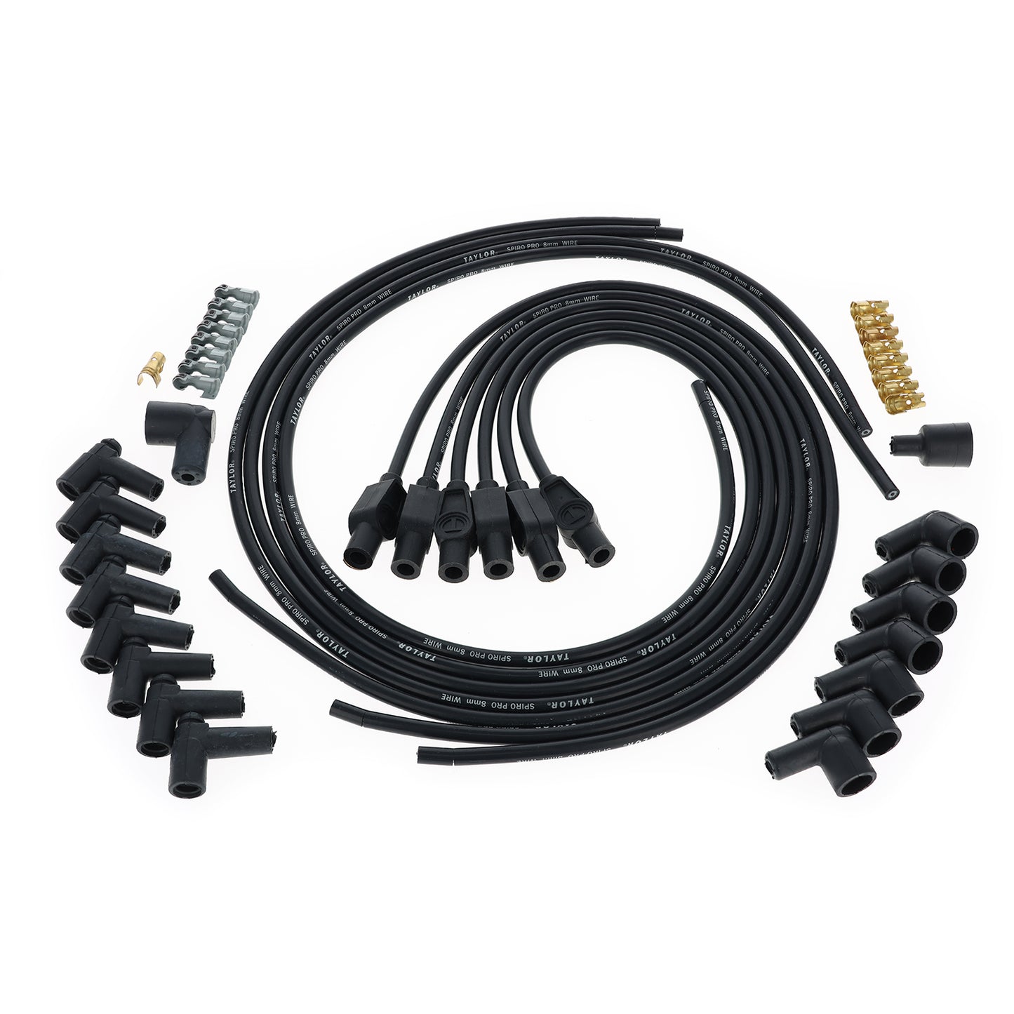 Universal 8mm Spiro-Pro Spark Plug Wire Set (Available in 9 Colors)