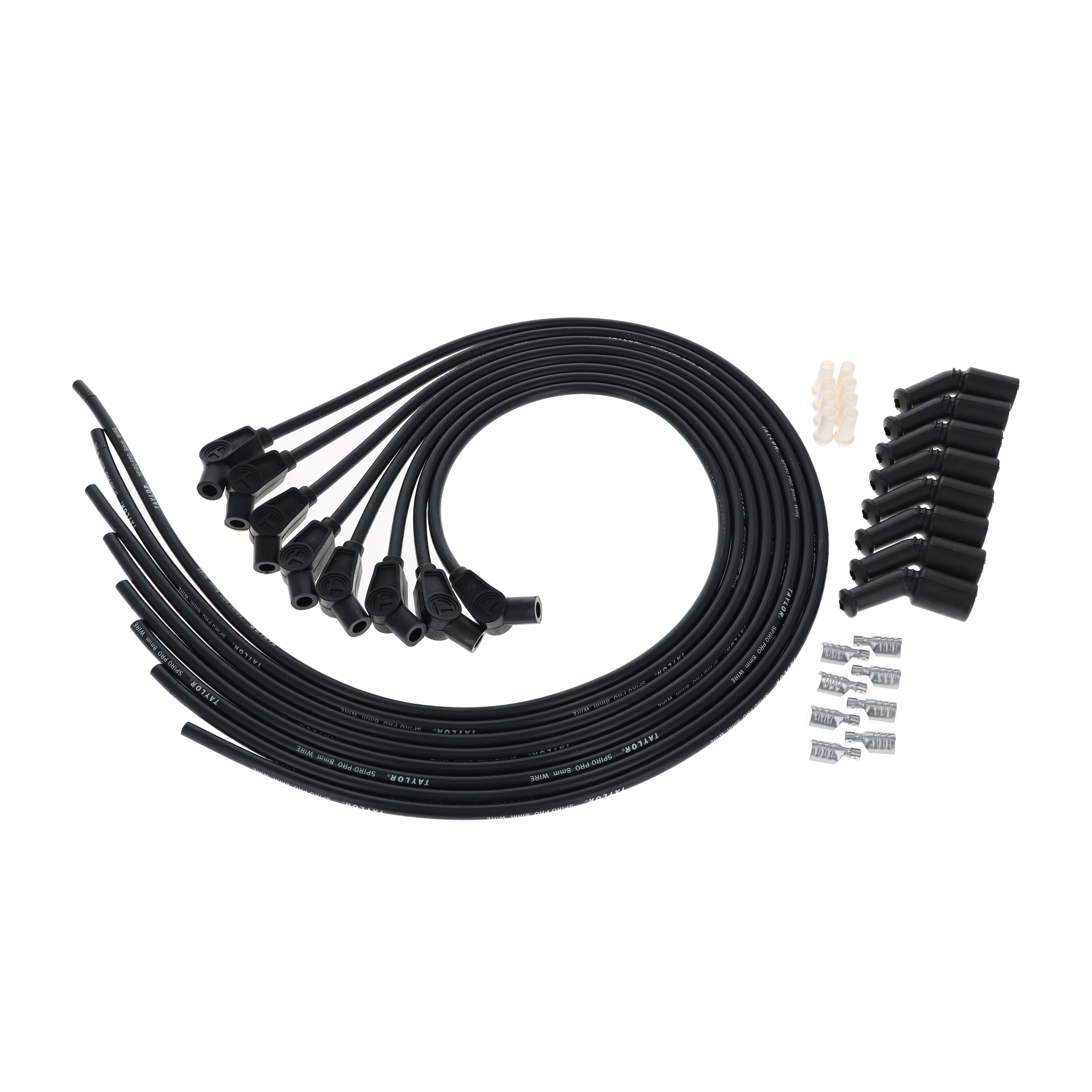 TAYLOR 8mm SPIRO PRO SERIES 高性能点火ワイヤーセット LS Engines Universal 8mm Spiro-Pro Spark Plug Wire Sets – Pertronix