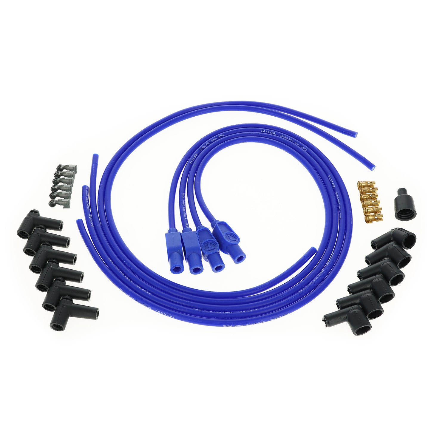 Universal 8mm Spiro-Pro Spark Plug Wire Set (Available in 9 Colors)