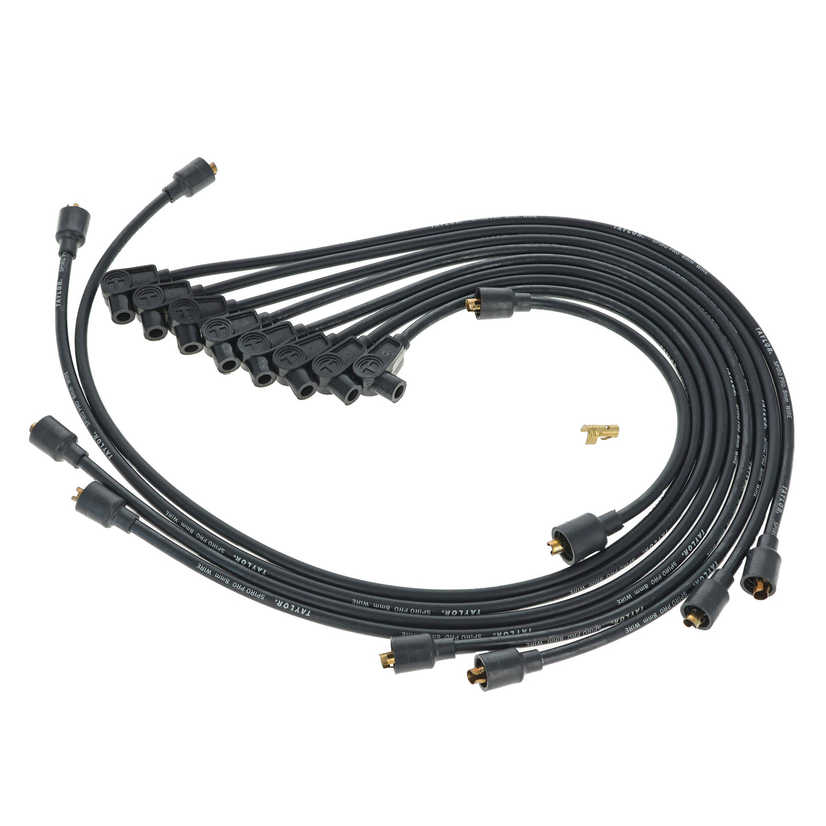 1961-74 Chevy Small Block Non-HEI 8mm Spiro-Pro Spark Plug Wire Set (Available in 3 Colors)