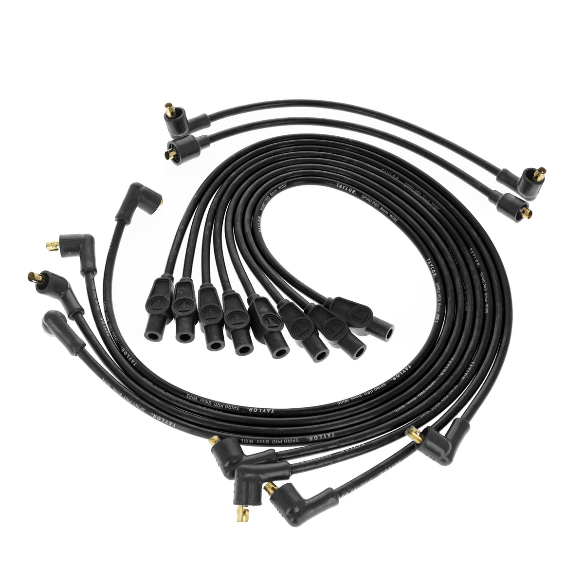 1957-81 Multi-Make V8 8mm Spiro-Pro Spark Plug Wire Set (Available in 2 Colors)