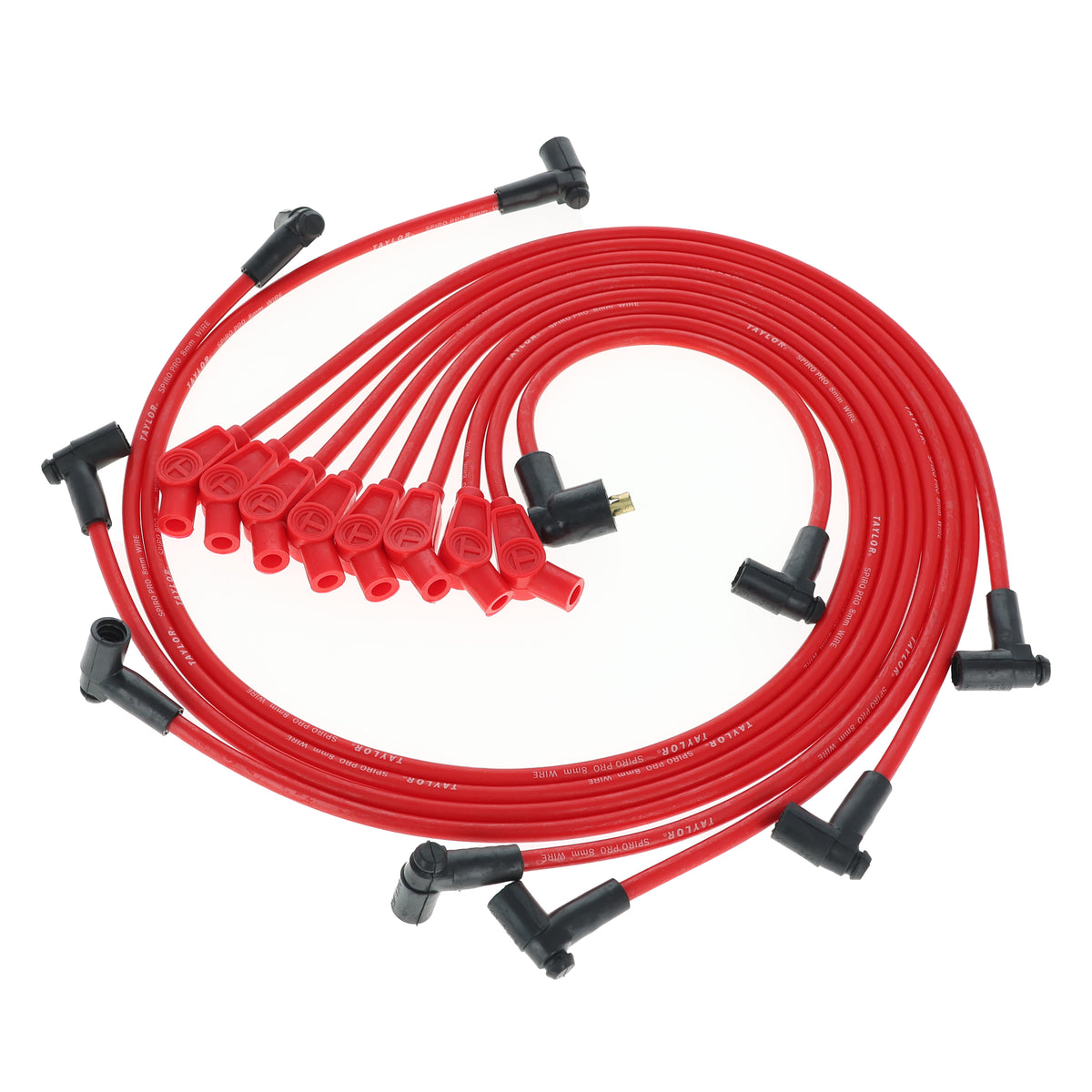 1968-90 Multi-Make V8 HEI 8mm Spiro-Pro Spark Plug Wire Set (Available in 3 Colors)