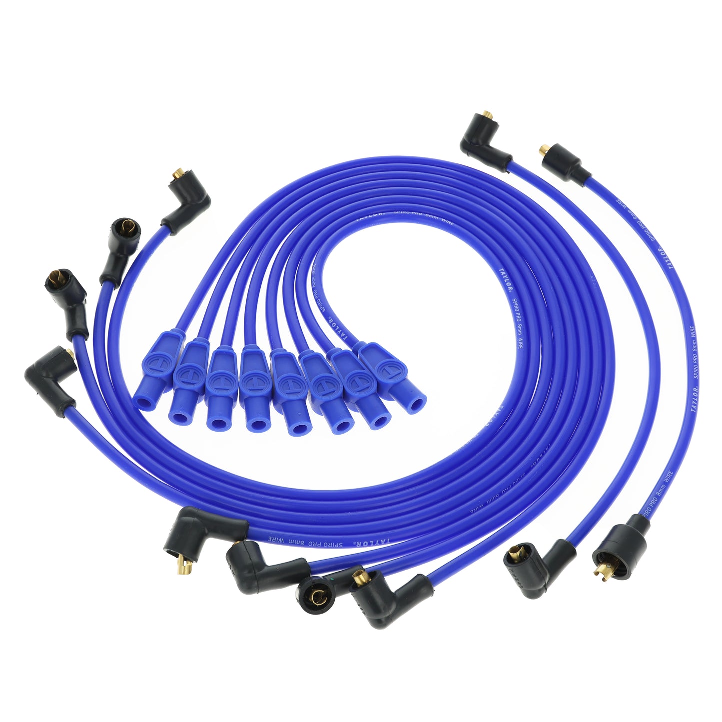 1955-76 Multi-Make V8 8mm Spiro-Pro Spark Plug Wire Set (Available in 3 Colors)