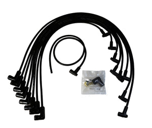 Taylor Cable Spiro-Pro Race Fit Small Block Chevy 8mm Spark Plug Wires with Black Ceramic Boots for with 350 Ohm Suppression