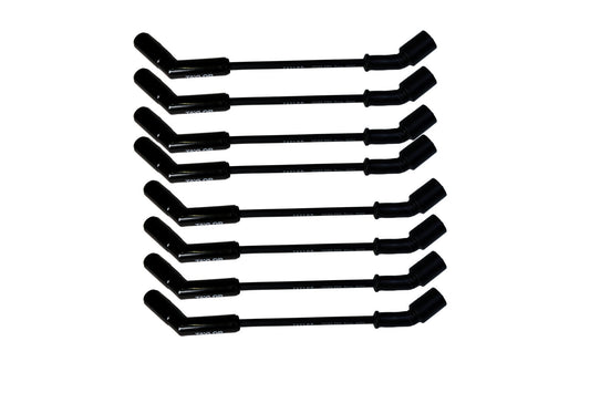 LS Engines Race Fit 8mm Spiro-Pro Black Ceramic Boots Spark Plug Wire Set with 9.5" Car Header Fitment