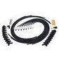 Universal 8mm Spiro-Pro with White Ceramic Boots Spark Plug Wire Set