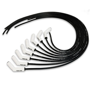 Taylor Cable 75053 8mm Spiro Pro White Ceramic Boot Univ 135˚ Black