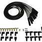 Universal 8mm Spiro-Pro Black Ceramic Boots Spark Plug Wire Sets (Available in 2 Colors)
