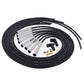 Universal 8mm Spiro-Pro with White Ceramic Boots Spark Plug Wire Set