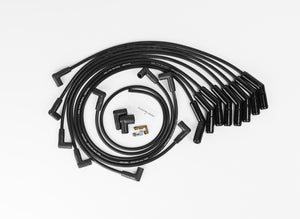 Ford Small Block Race Fit 8mm Spiro-Pro Black Ceramic Boots Spark Plug Wire Set with Over Valve Cover DSI Fitment