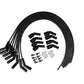 LS Engines Universal 8mm Spiro-Pro Black Ceramic Boots Spark Plug Wire Set (Available in 2 Colors)