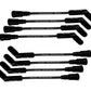 Ford 7.3L Godzilla Engines 8mm Spiro-Pro Black Ceramic Boots Spark Plug Wires