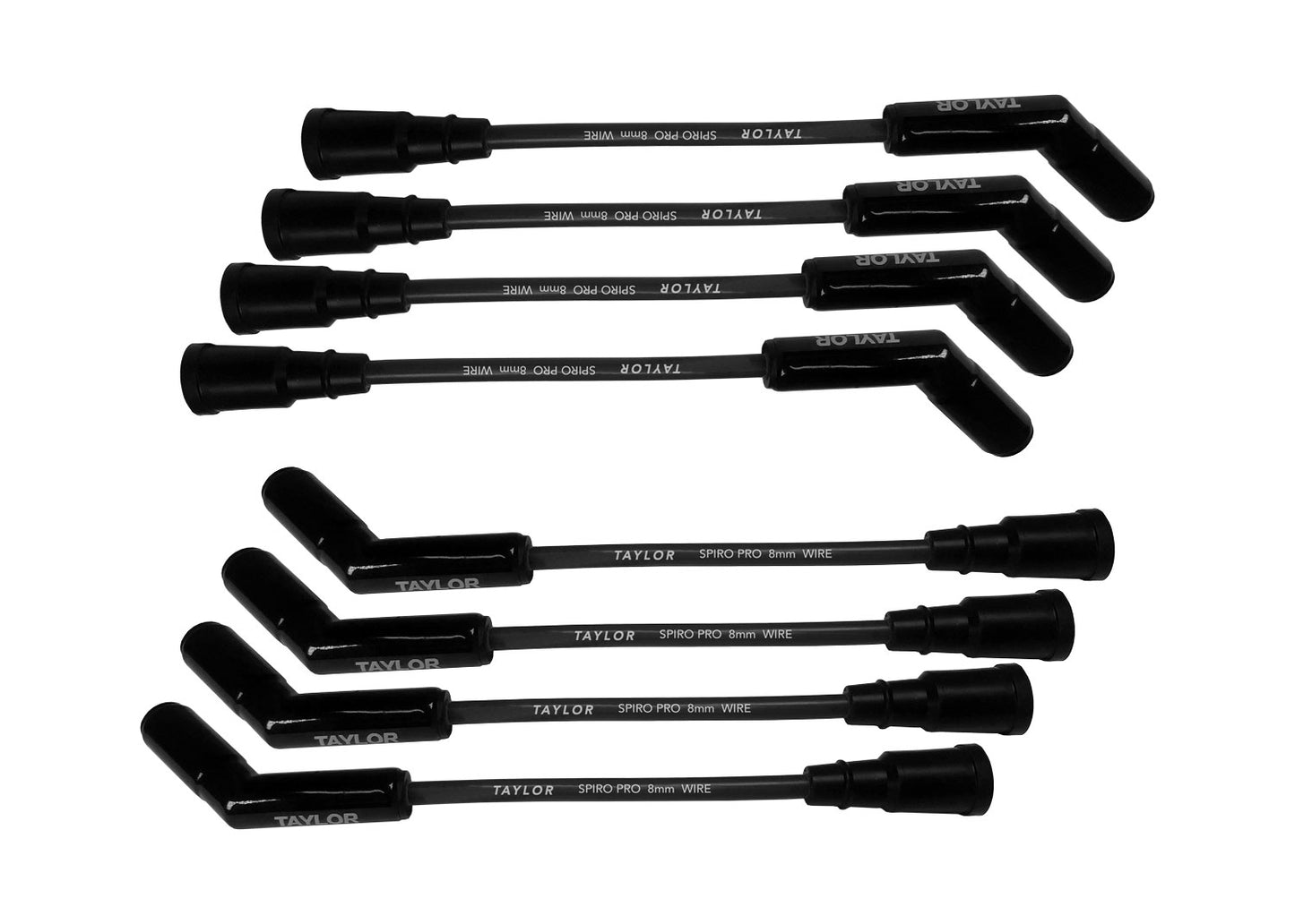 Ford 7.3L Godzilla Engines 8mm Spiro-Pro Black Ceramic Boots Spark Plug Wires