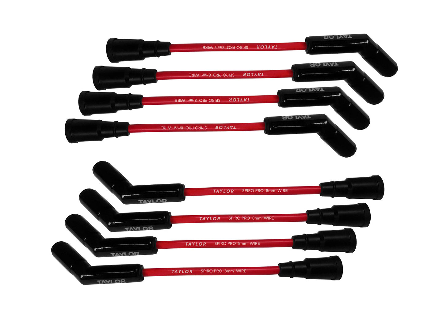 Ford 7.3L Godzilla Engines 8mm Spiro-Pro Black Ceramic Boots Spark Plug Wires