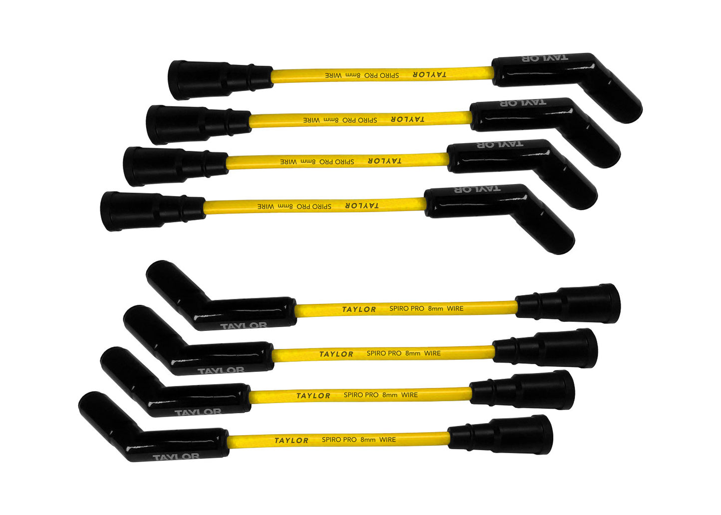 Ford 7.3L Godzilla Engines 8mm Spiro-Pro Black Ceramic Boots Spark Plug Wires