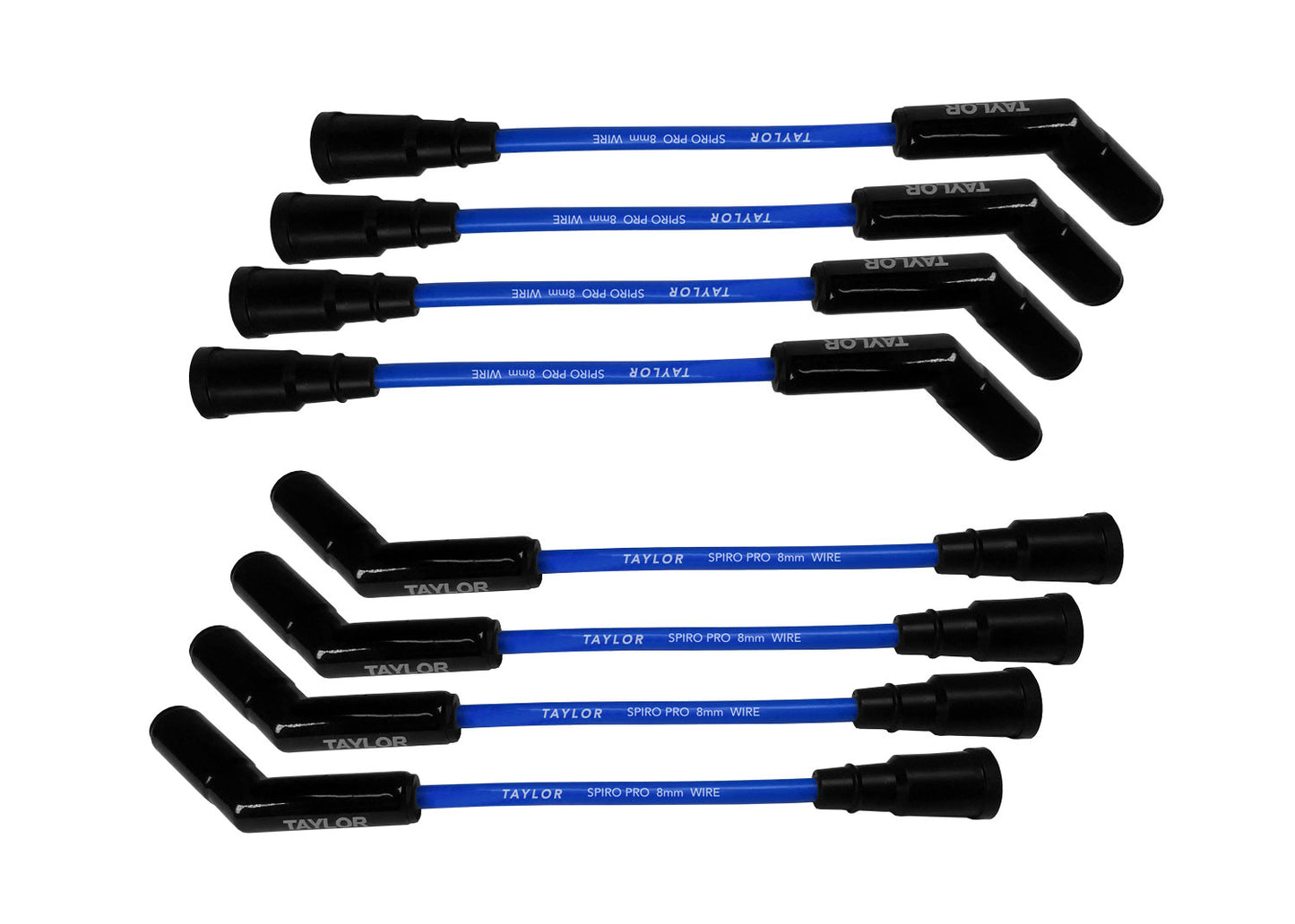 Ford 7.3L Godzilla Engines 8mm Spiro-Pro Black Ceramic Boots Spark Plug Wires