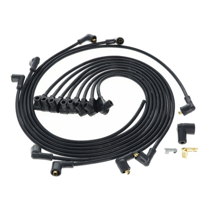 Chevy Small Block Race Fit 8mm Spiro-Pro Spark Plug Wire Set with Over Valve Cover Socket Fitment (Available in 2 Colors)