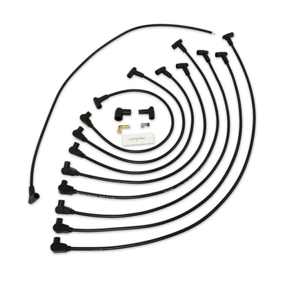 Chevy Small Block Race Fit 8mm Spiro-Pro Spark Plug Wire Set with Over Valve Cover HEI Fitment (Available in 3 Colors)