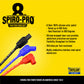 Taylor Cable 76029 8mm Spiro Pro Race Fit Spark Plug Wires 90° Black