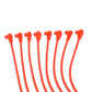 Taylor Cable 76228 8mm Spiro Pro Race Fit Spark Plug Wires 90° Red
