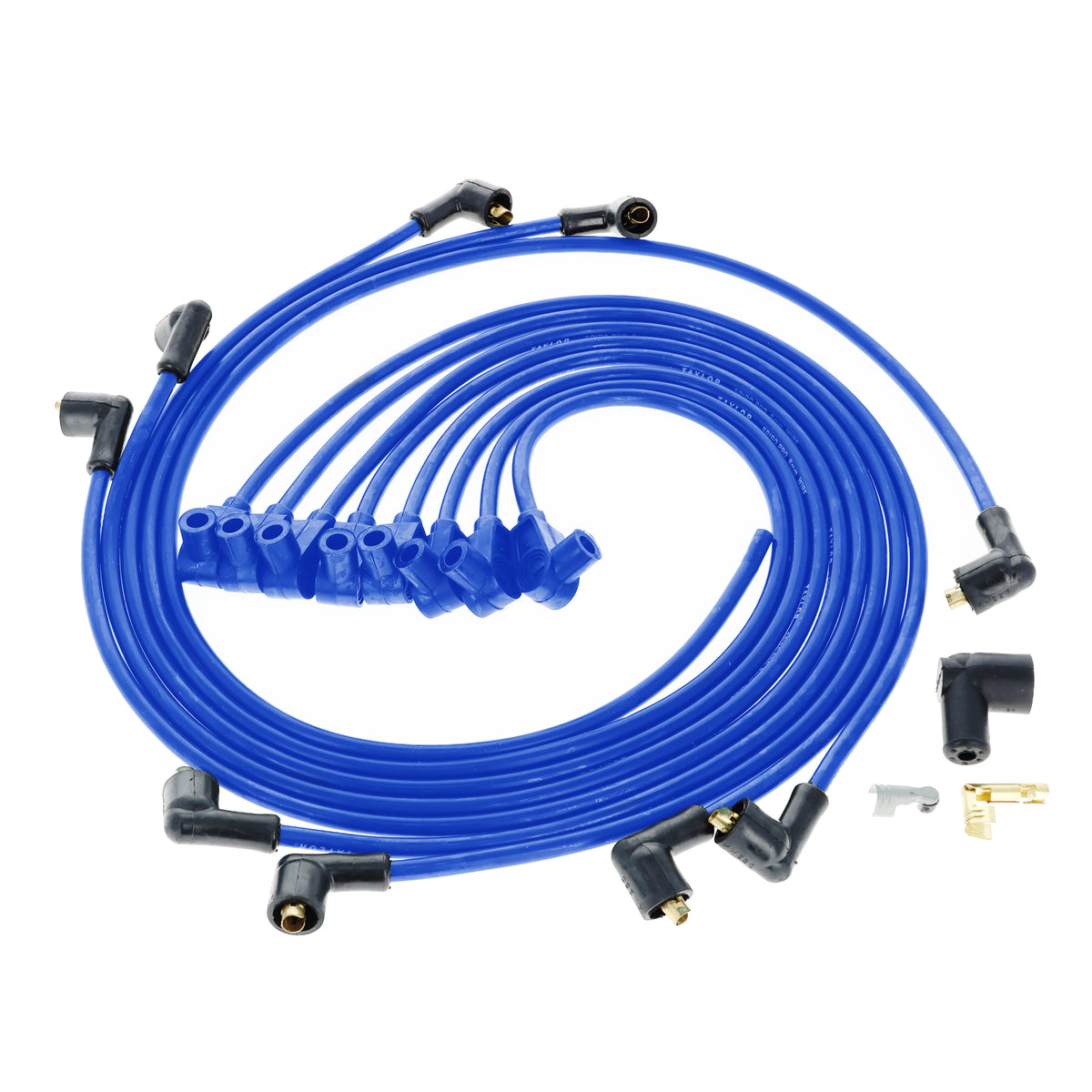 Chevy Small Block Race Fit 8mm Spiro-Pro Spark Plug Wire Set with Over Valve Cover Socket Fitment (Available in 2 Colors)