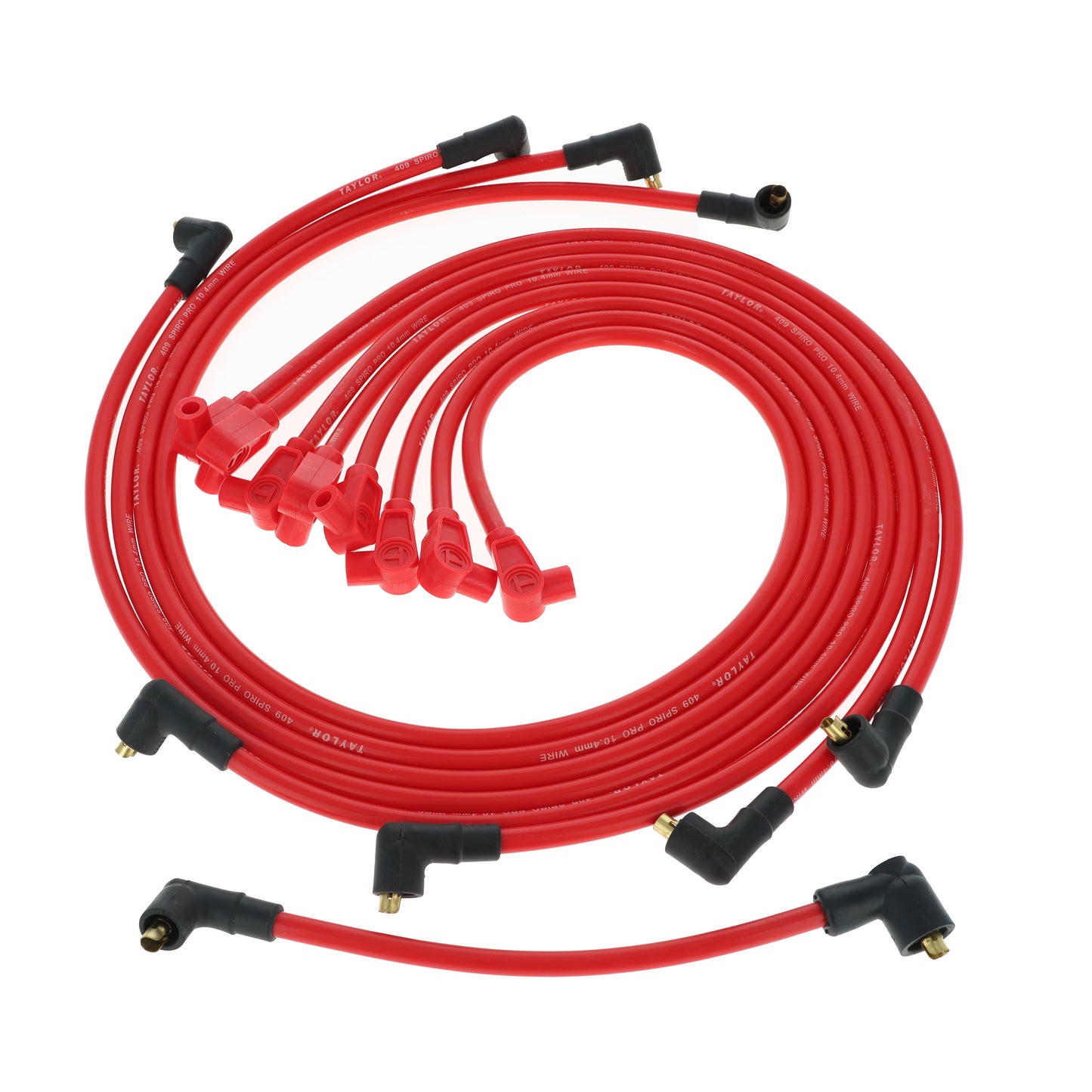 Chevy Small Block Race Fit 10.4mm 409 Series Spark Plug Wire Set with Under Headers Socket Fitment
