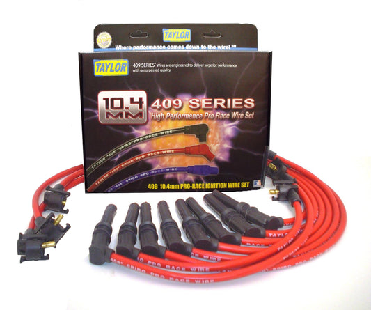 Taylor Cable 79257 10.4mm 409 Spiro-Pro Custom Spark Plug Wires red