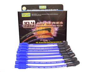 Taylor Cable 79605 10.4mm 409 Spiro-Pro Custom Spark Plug Wires blue