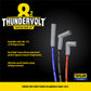 Chevy Small Block Race Fit 8.2mm Thundervolt Spark Plug Wire Set with Over Valve Cover Socket Fitment (Available in 3 Colors)