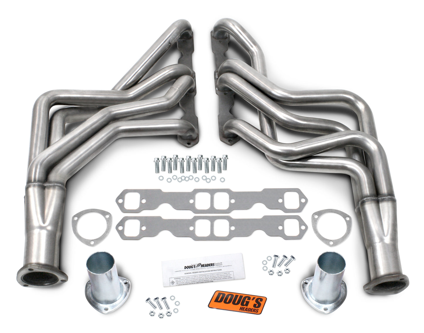 Doug's Headers D336-SS 304 Stainless Long Tube Header 78-88 GM G Body 265-400  SBC 1 3/4" Primary 3" Collector