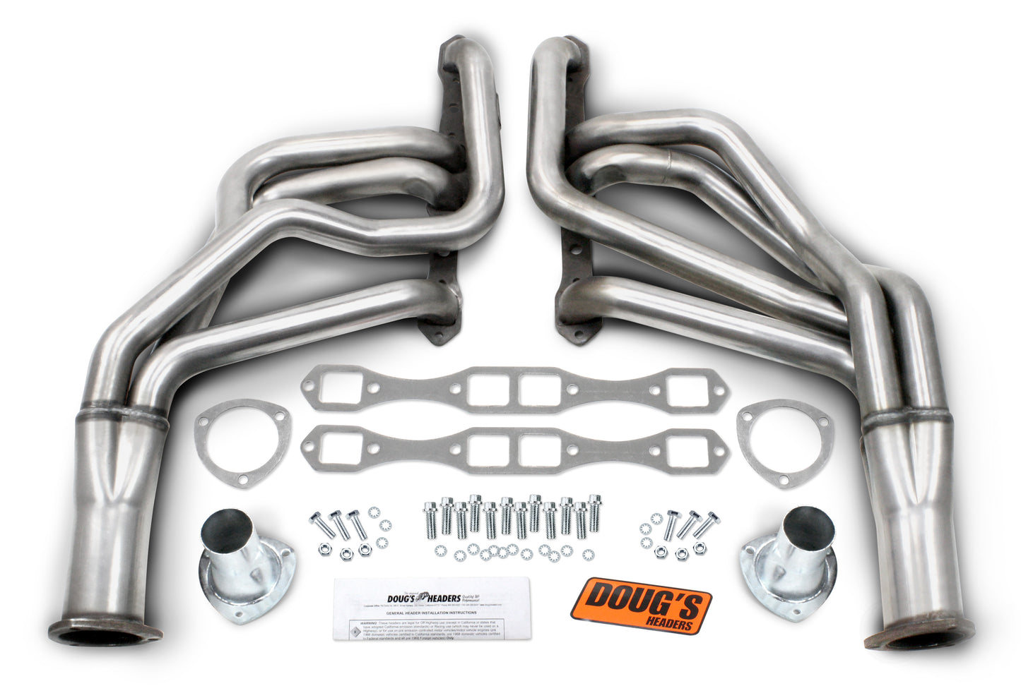 Doug's Headers D452-SS 304 Stainless Long Tube Header 62-74 Various Mopar 426 Wedge,440 RB Motor 2" Primary 3 1/2" Collector