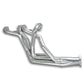 1967-74 Mopar A Body Small Block 1 5/8" Long Tube Exhaust Header with Metallic Ceramic Coating