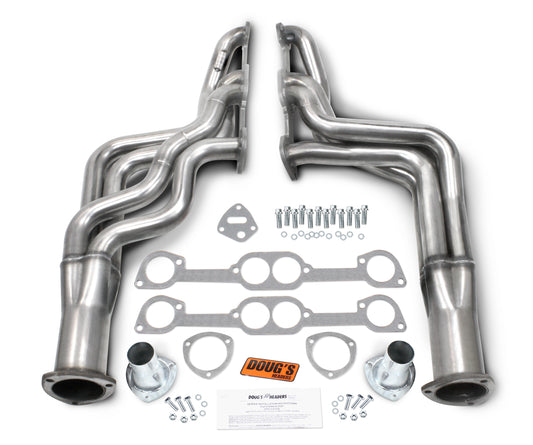 Doug's Headers D567-SS 304 Stainless Long Tube Header 64-67 GTO 455 W/HO/SD/Ram Air Heads only 1 7/8" Primary 3 1/2" Collector