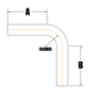 16 Gauge 304 Stainless Steel 90 Degree Bend (Available in 2 Diameters)